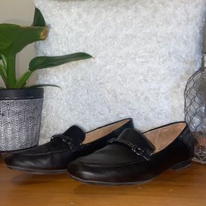 Black loafers